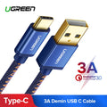 Ugreen USB C Cable for Xiaomi Mi 8 3A USB Type C Cable Fast Charge Data Cable for Samsung Galaxy S9 Nintend Switch USB Charger