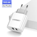 Ugreen USB Charger 3.4A 17W for iPhone 8 X 7 6 iPad Smart USB Wall Charger for Samsung Galaxy S9 LG G5 Dual Mobile Phone Charger